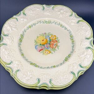 Vintage Crown Ducal Florentine A2913 dinner plates, Set of 2 Antique